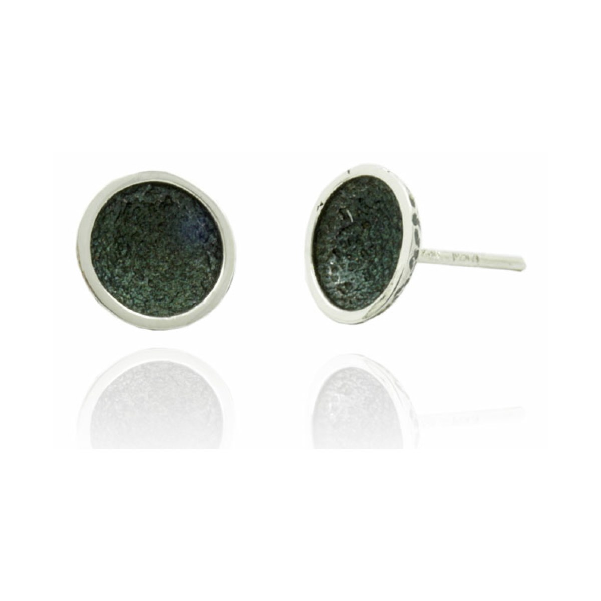 Singular Lichen green little 1 round earring van Arior Barcelona