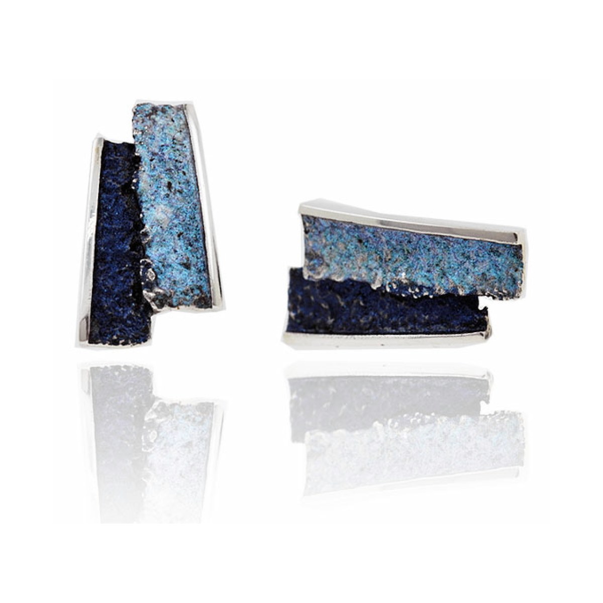 Small Formentera-blue Troia earrings van Arior Barcelona
