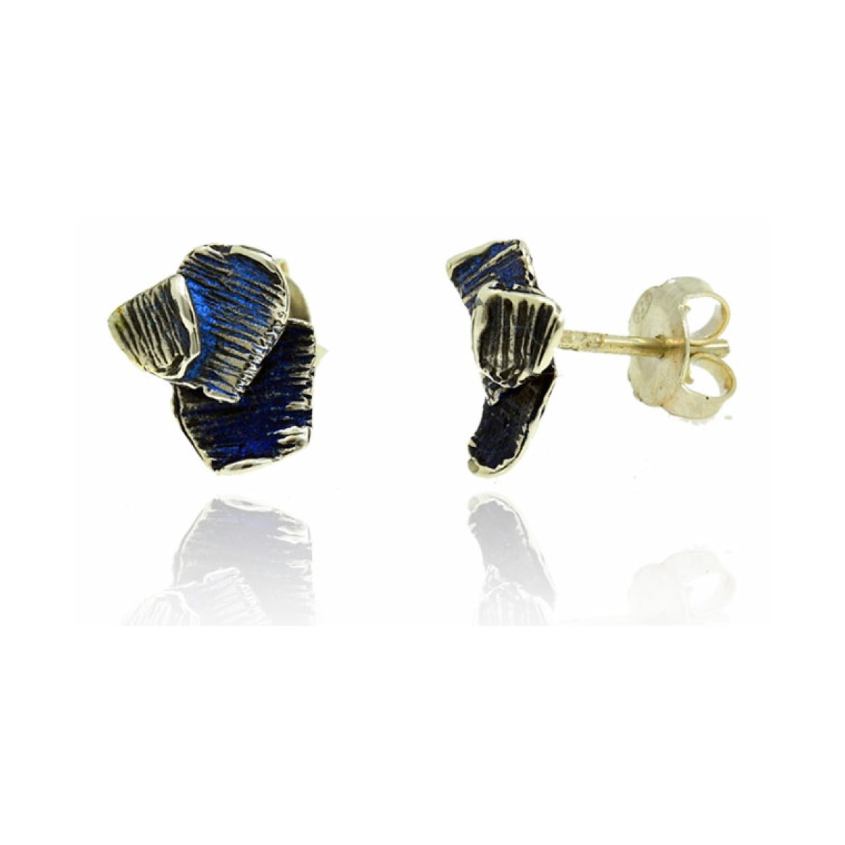 Small blue Summum earrings van Arior Barcelona
