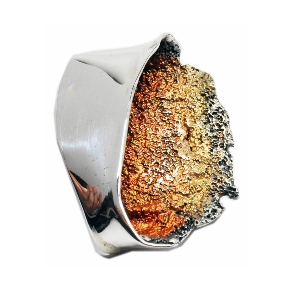 Big ochre Gala pendant van Arior Barcelona
