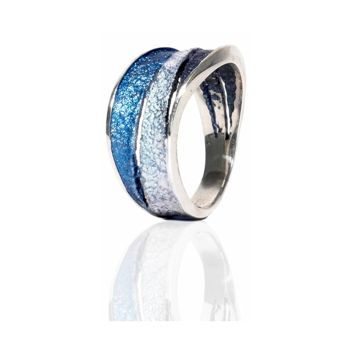 Bori blue small ring van Arior Barcelona