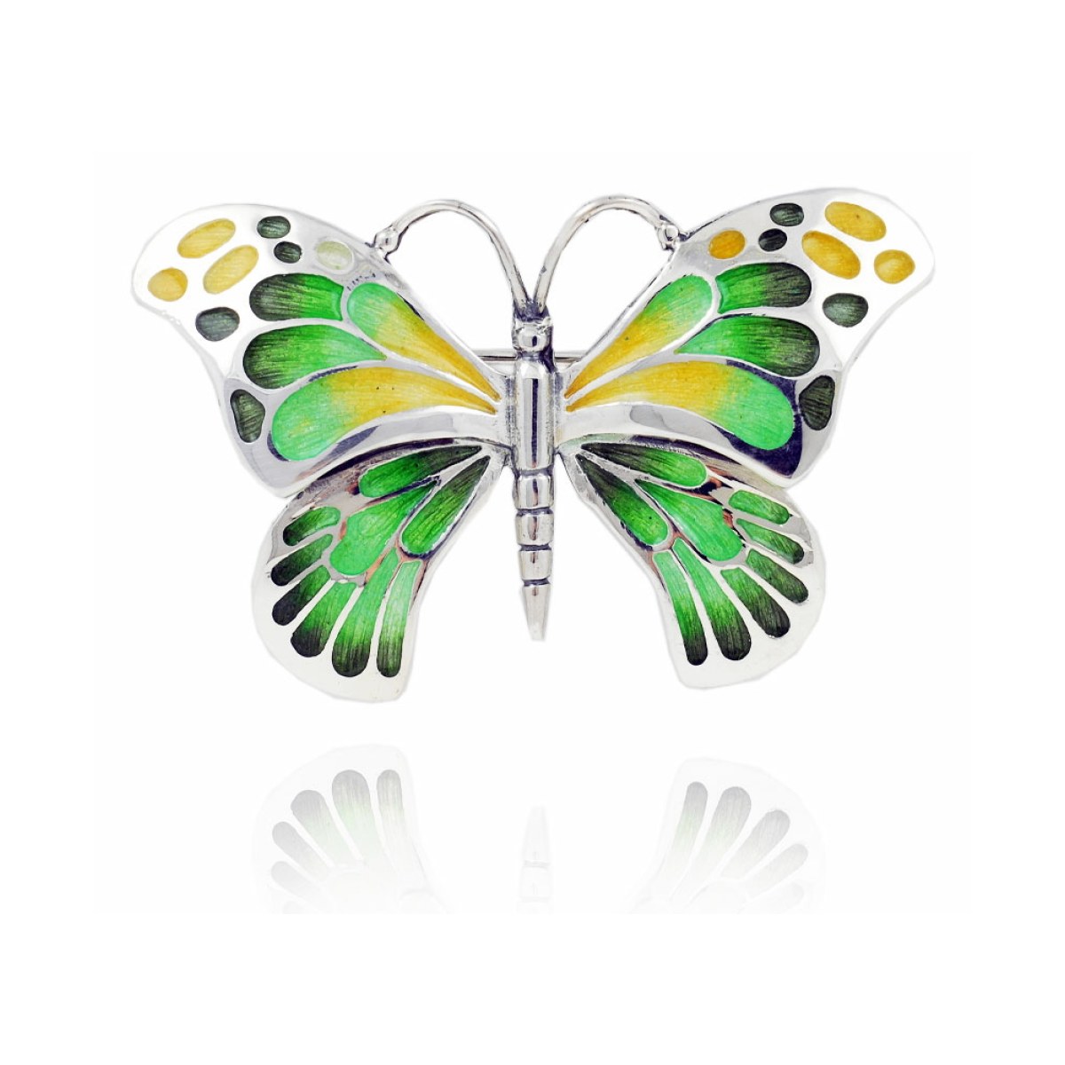 Large Green-Yellow Butterfly Brooch Design 2010 van Arior Barcelona