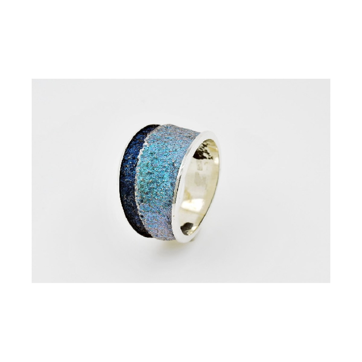 Troia Formentera-blue medium ring van Arior Barcelona
