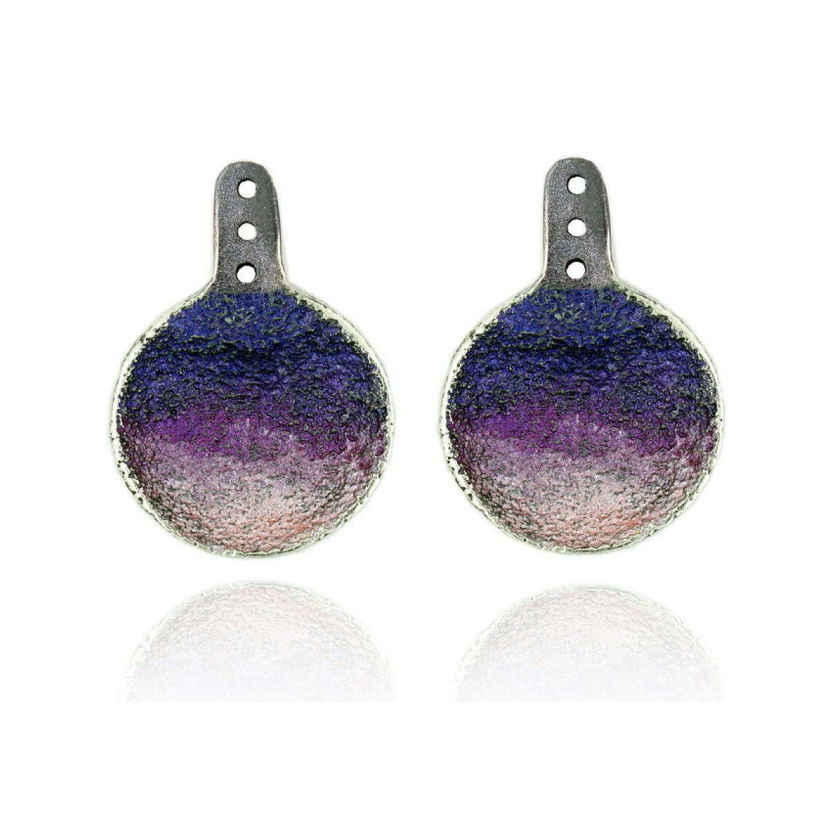 Singular violet Duplex earring van Arior Barcelona