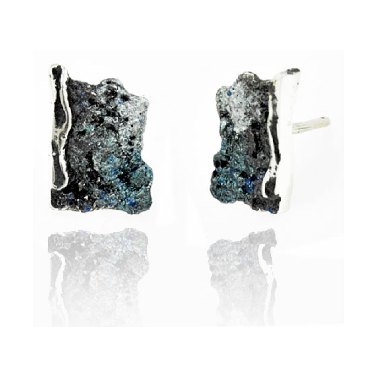 Small grey Intenzza earrings van Arior Barcelona
