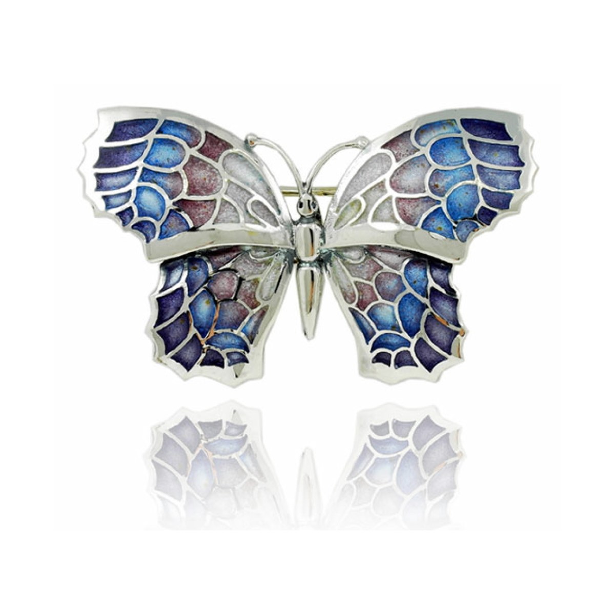 Small Violet Fly Butterfly Brooch van Arior Barcelona