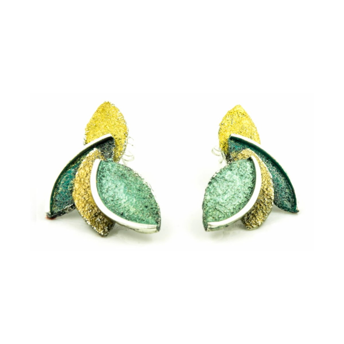 Eire green big earring van Arior Barcelona