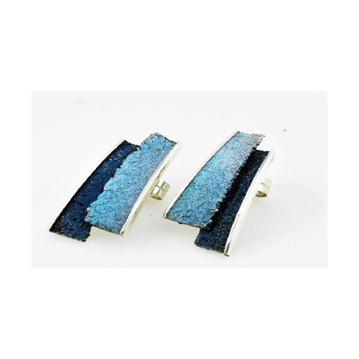 Medium Formentera-blue Troia earrings van Arior Barcelona