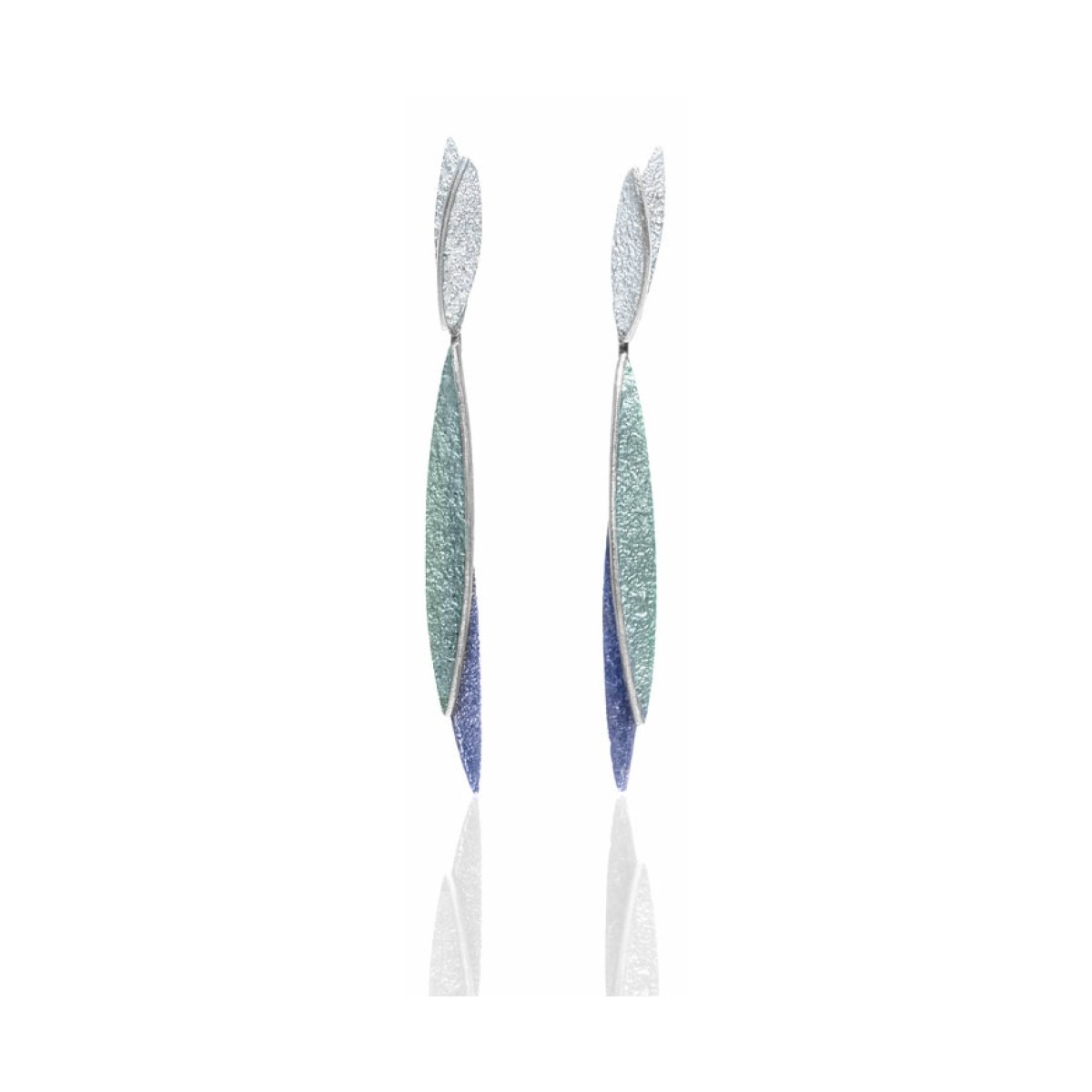 Lara blue 2 pieces earring van Arior Barcelona