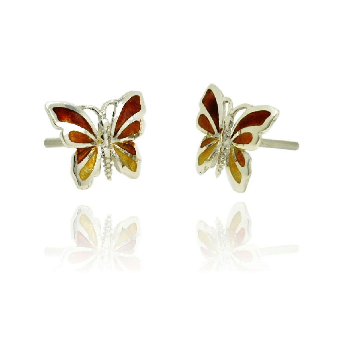 Butterfly ochre earring van Arior Barcelona