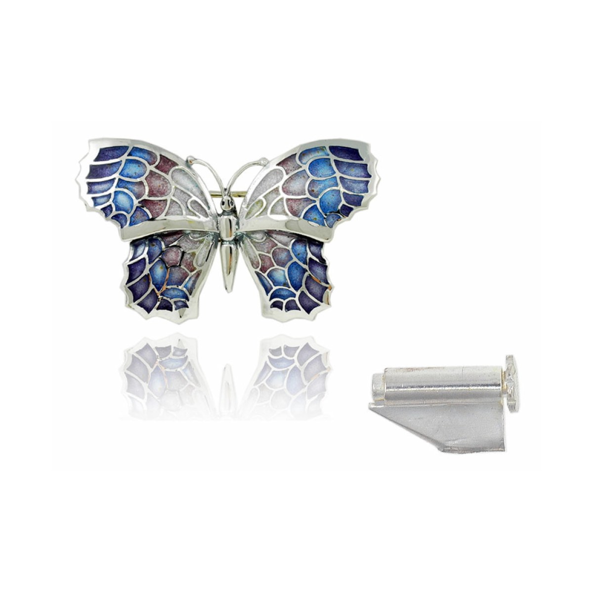 Small Violet Fly Butterfly Brooch van Arior Barcelona