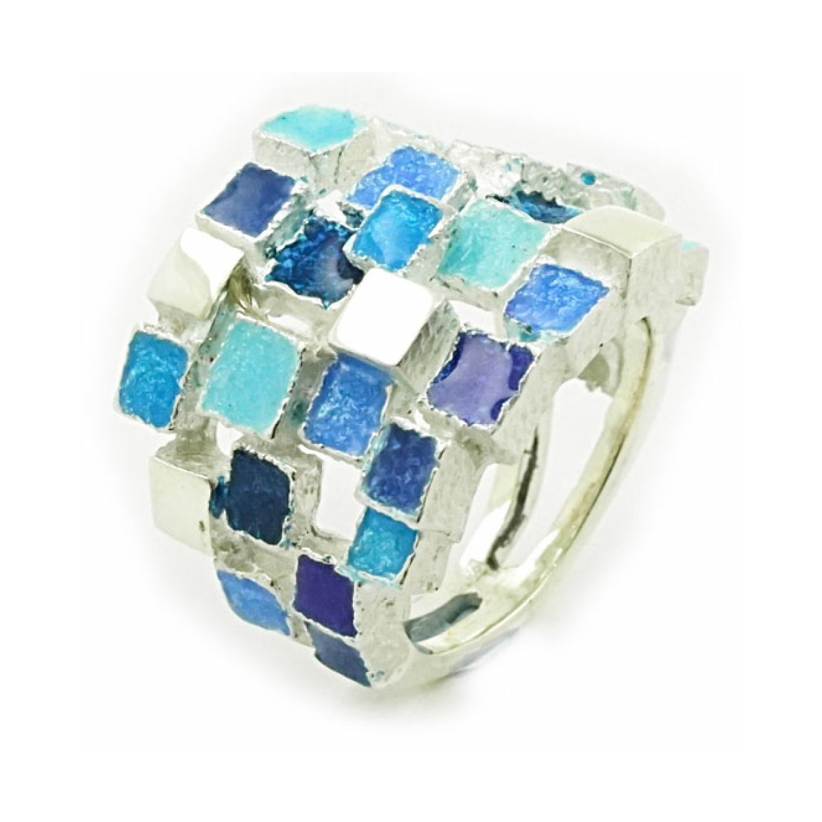 Multiquadradets blue ring van Arior Barcelona