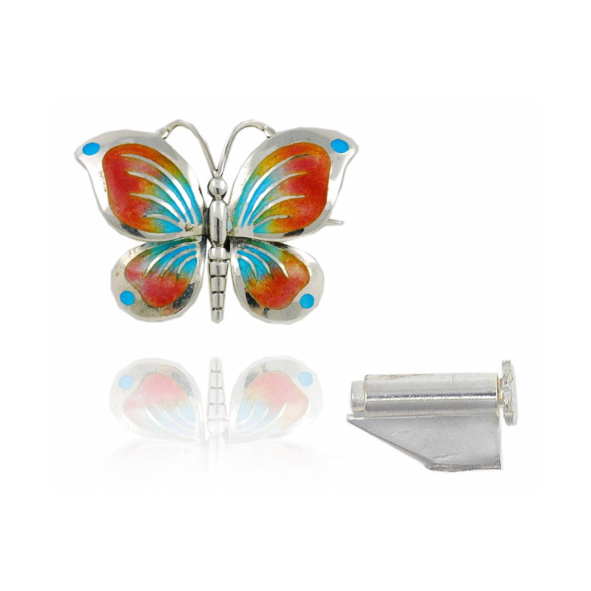 Small Pink-Blue Butterfly Brooch Design 2010 van Arior Barcelona