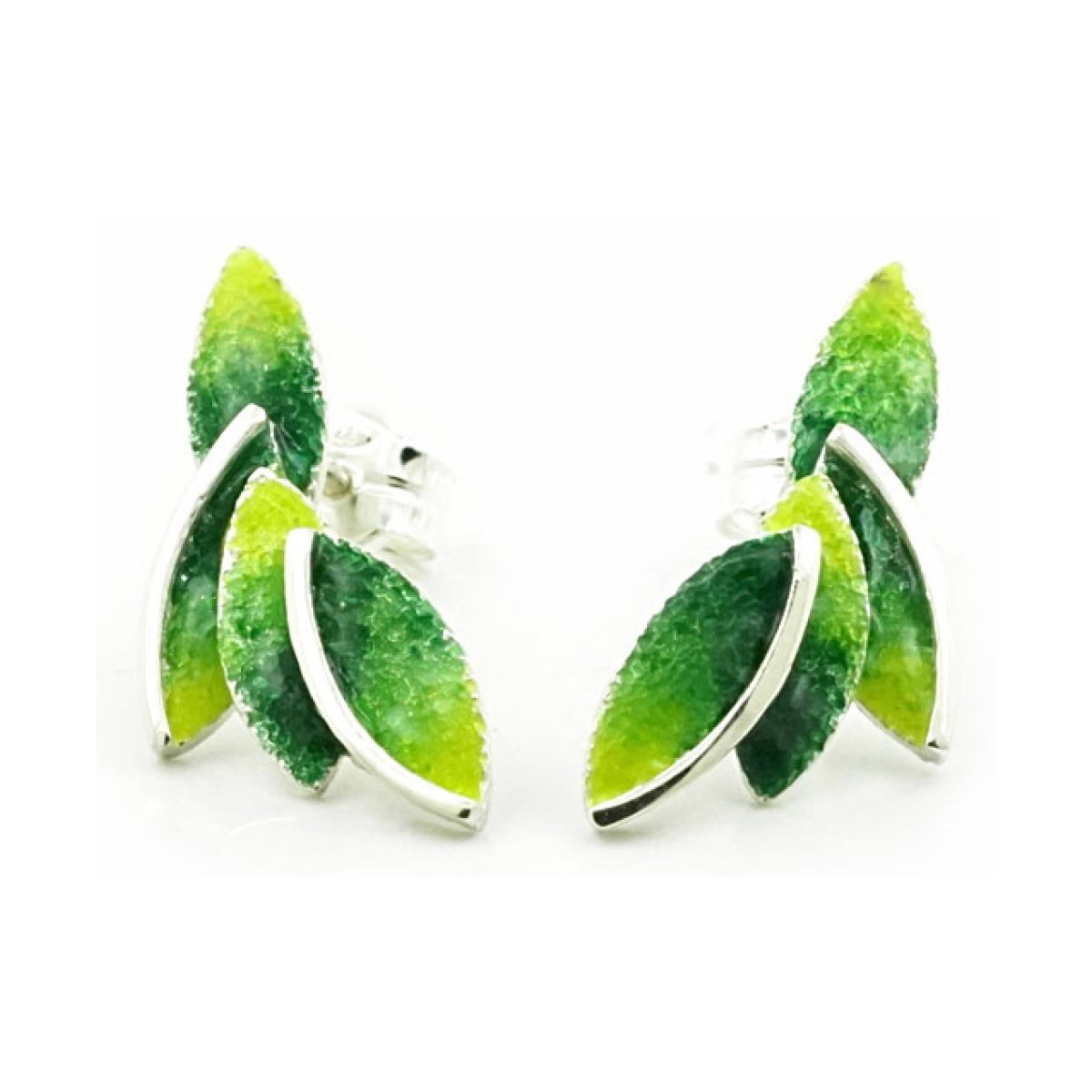 Eire green Small earrings van Arior Barcelona