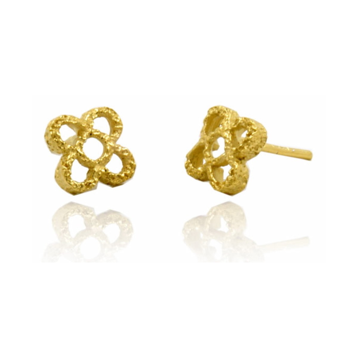 Medium Perforated Panot Earrings van Arior Barcelona