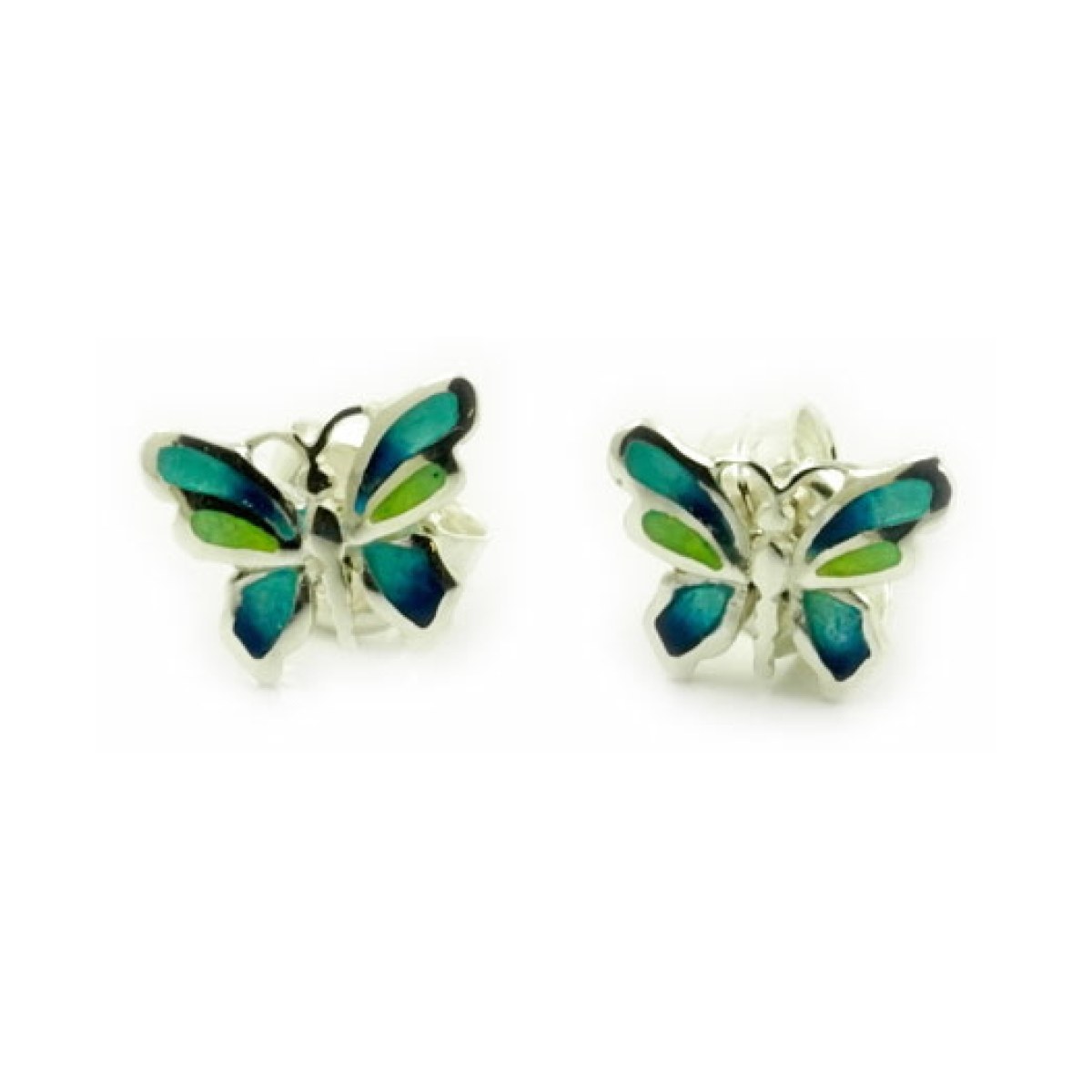 Butterfly green mini earrings van Arior Barcelona