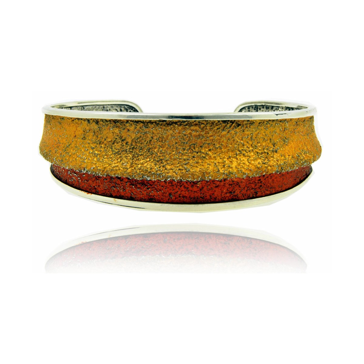 Troia ochre big bracelet van Arior Barcelona