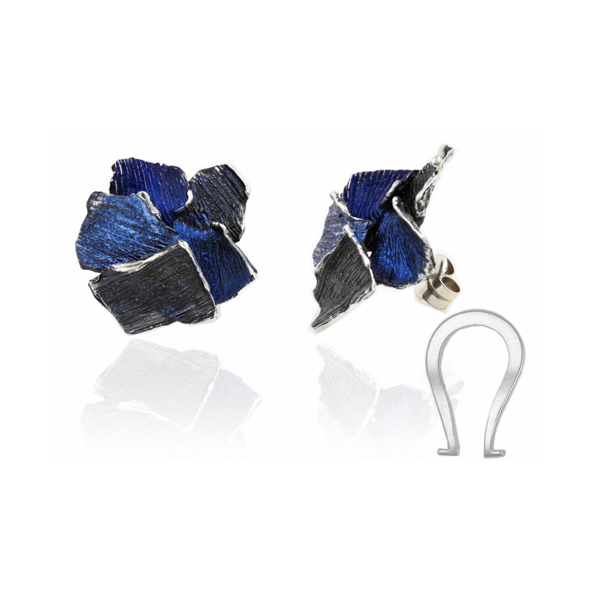 Big blue Summum earrings van Arior Barcelona