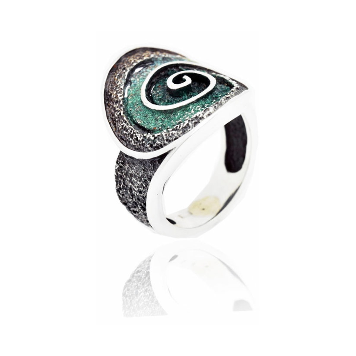 Emerald-green Riera ring van Arior Barcelona