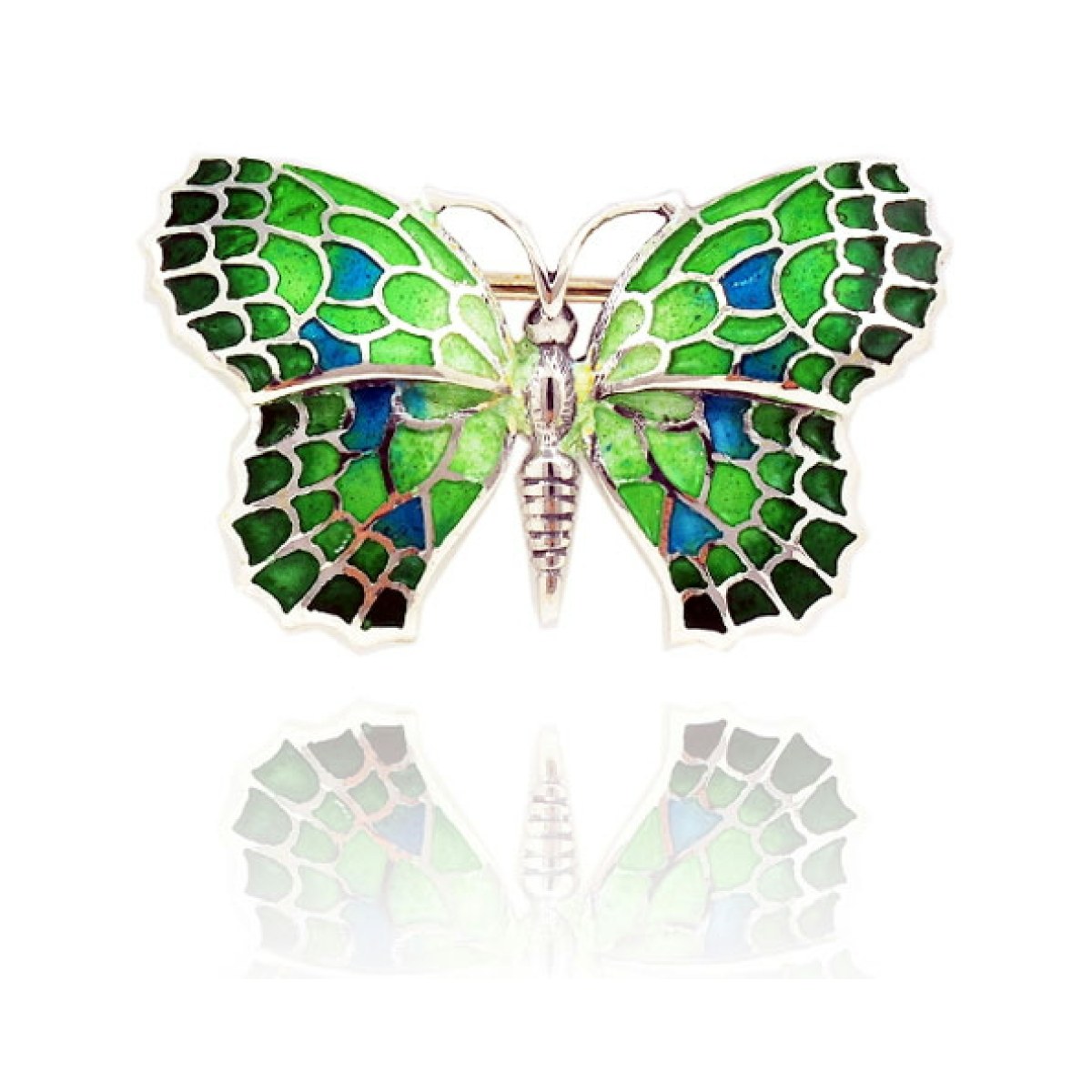 Small Green Butterfly Brooch van Arior Barcelona