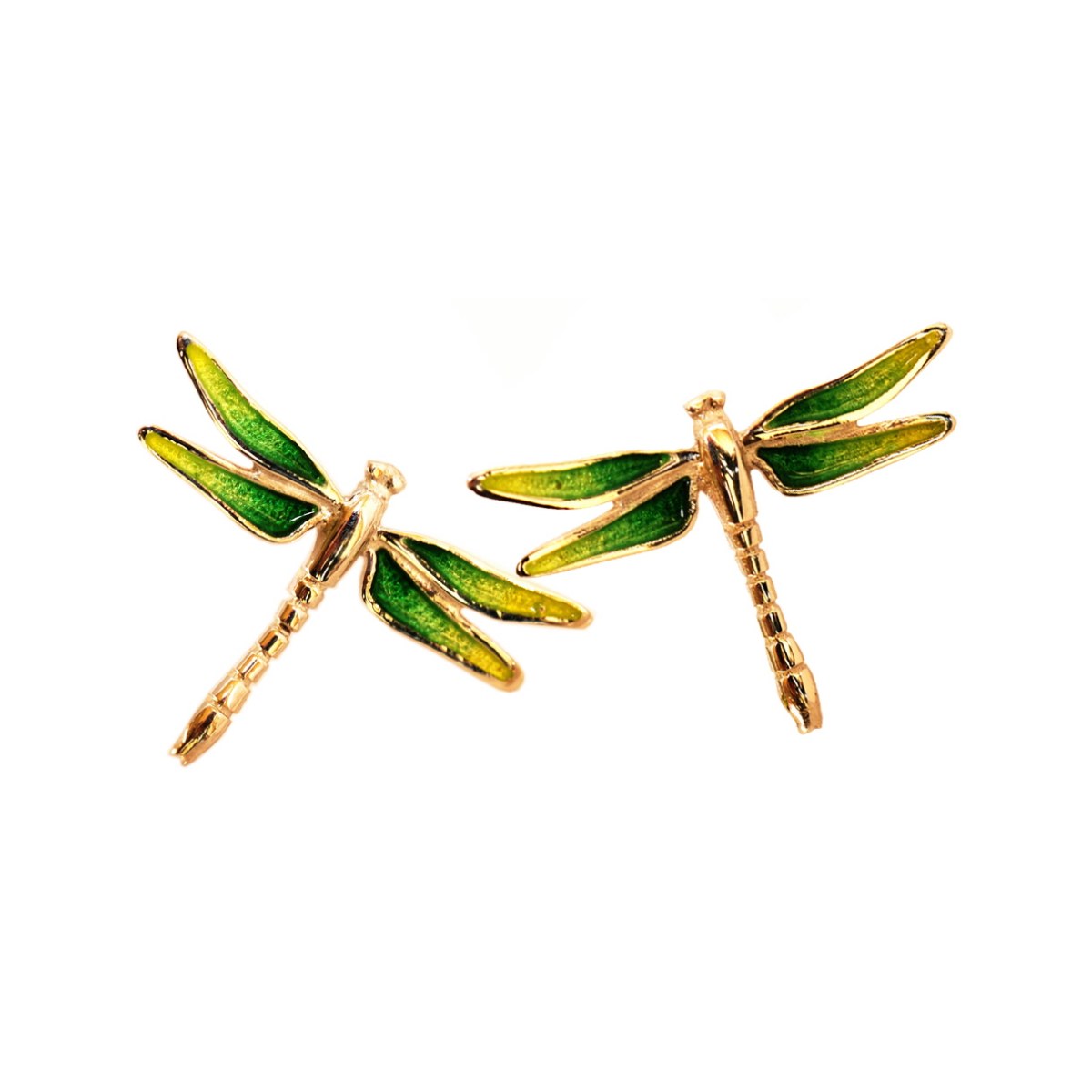 Small Green Dragonfly Earrings van Arior Barcelona
