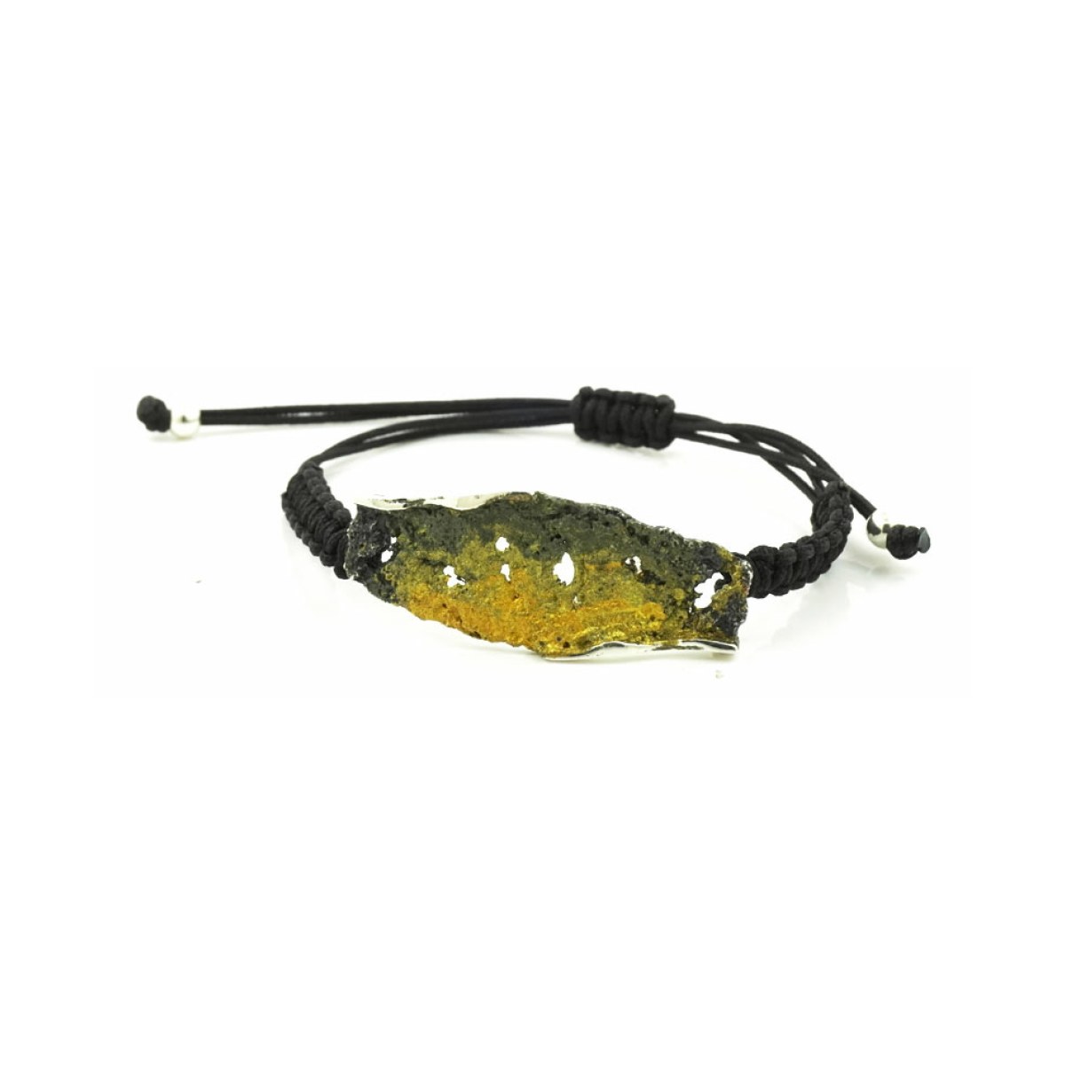 Intenzza lichen green macrame bracalet van Arior Barcelona