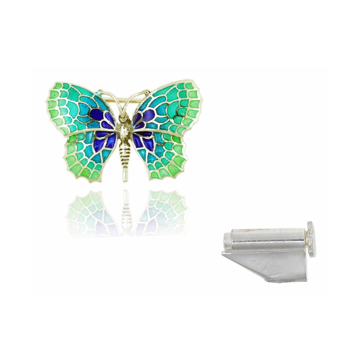 Mosaic "trencadís" Butterfly big brooch van Arior Barcelona