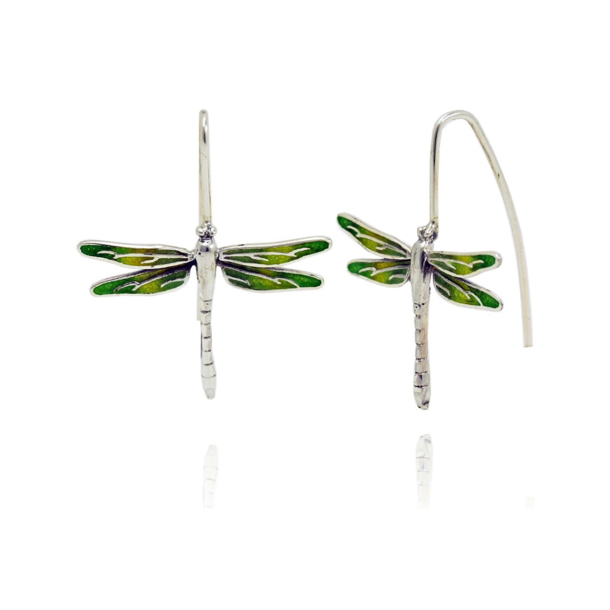 Large Green Dragonfly Earrings van Arior Barcelona