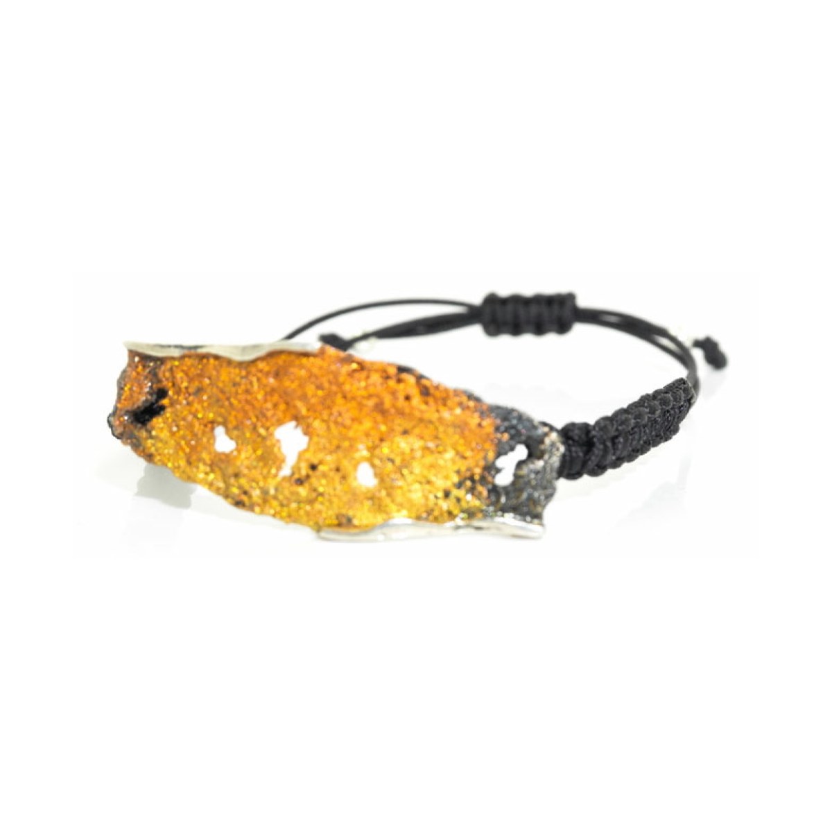 Intenzza ochre macrame bracalet van Arior Barcelona