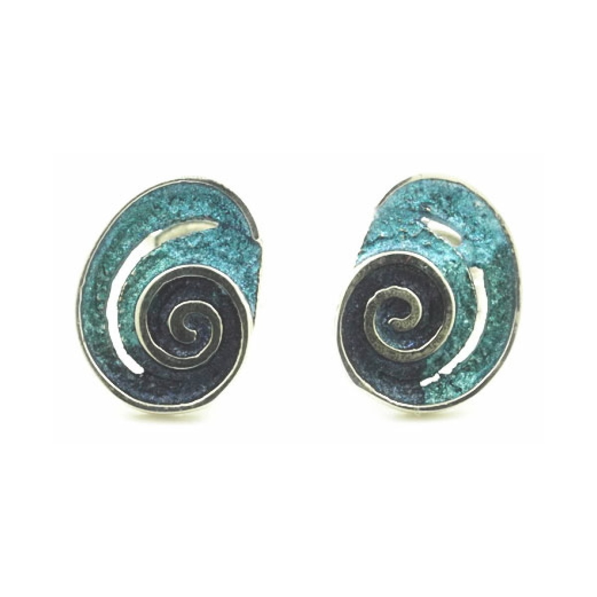 Small blue Formentera Riera earrings van Arior Barcelona