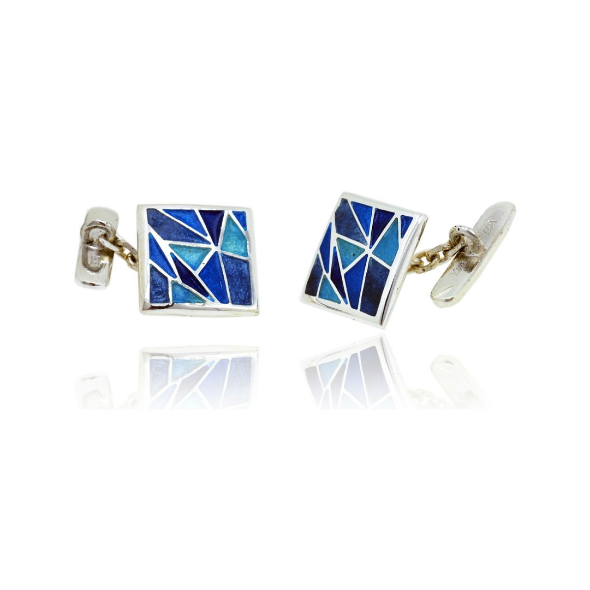 Blue Square Gaudí Cufflinks van Arior Barcelona