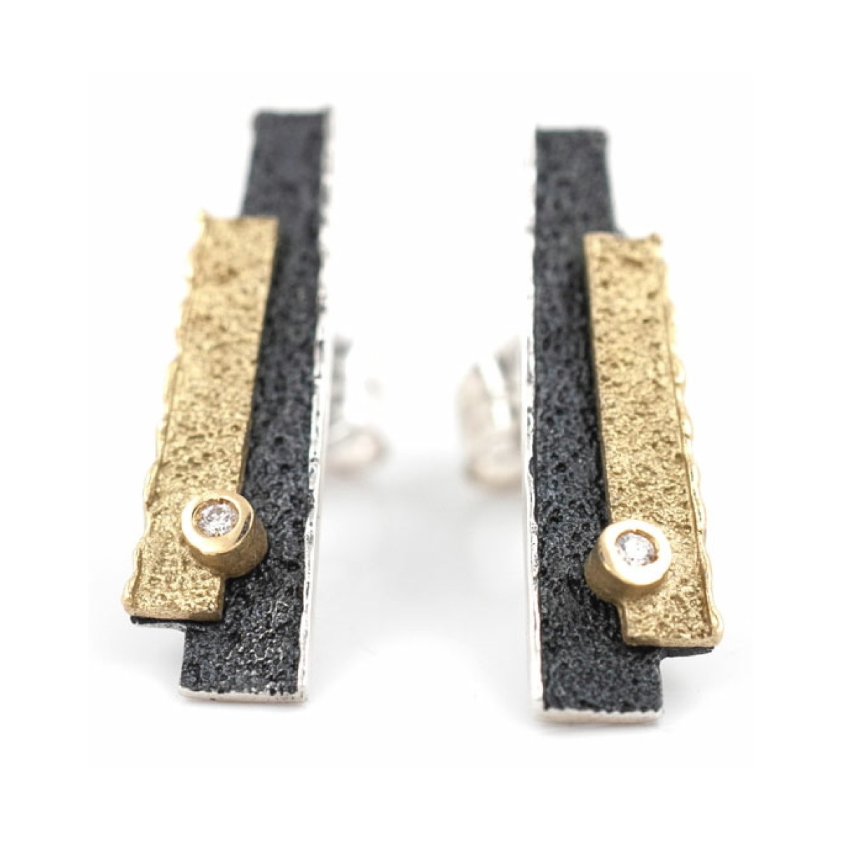 Trai earrings with brilliant van Arior Barcelona