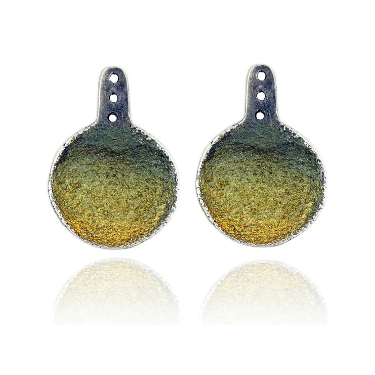 Singular Lichen green Duplex earring van Arior Barcelona