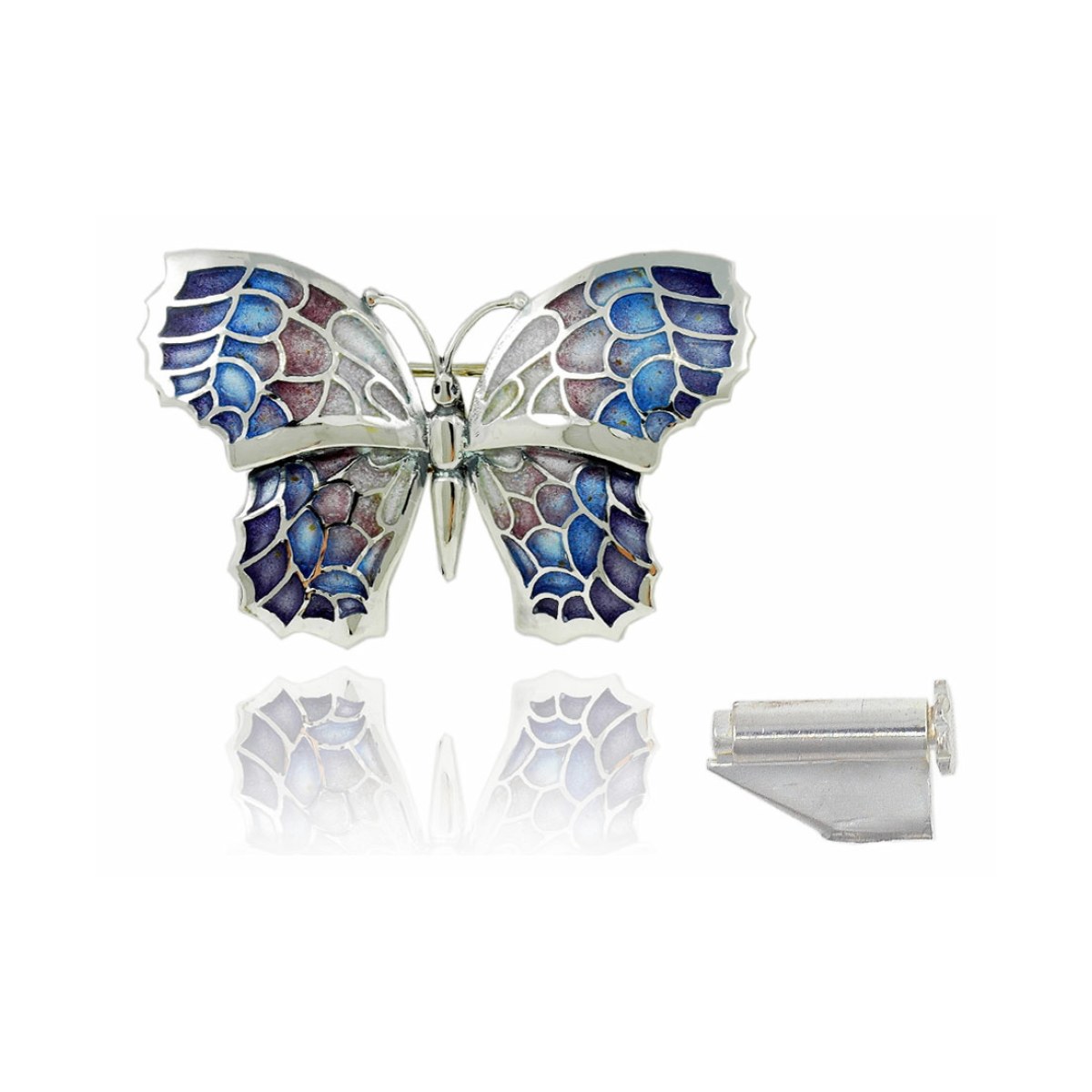 Butterfly violet medium brooch van Arior Barcelona