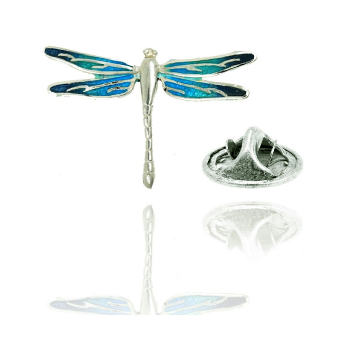 Small Blue Dragonfly Pin van Arior Barcelona