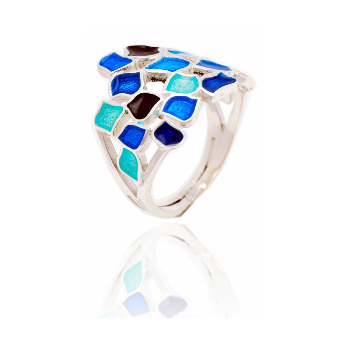 Blue leaves ring van Arior Barcelona