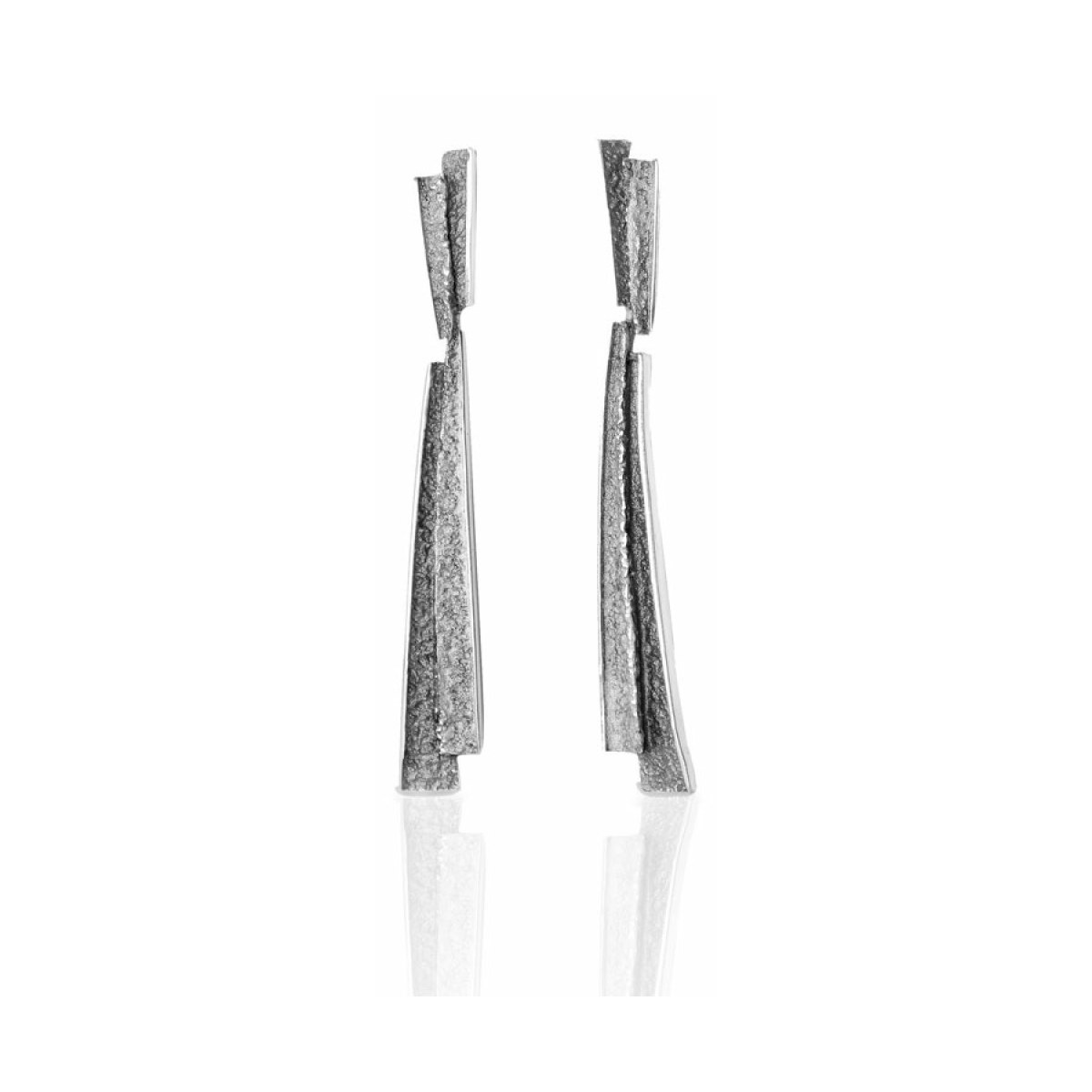 Troia 2 pieces grey earrings van Arior Barcelona