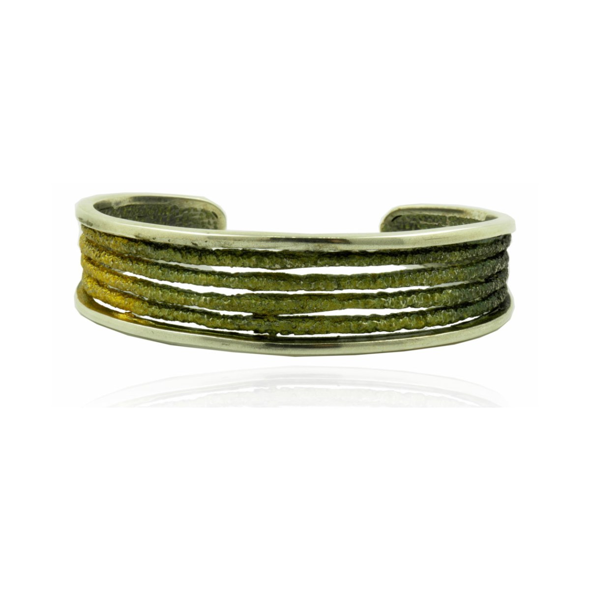 Dynamic Lichen green bracelet van Arior Barcelona
