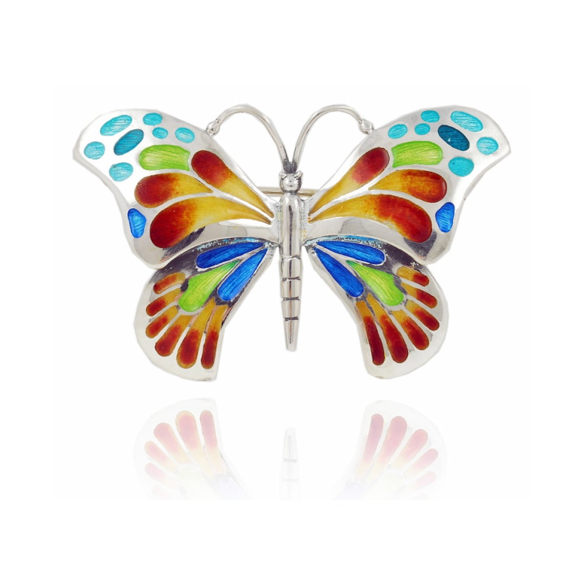 Large Colorful Orange-Yellow Butterfly Brooch Design 2010 van Arior Barcelona