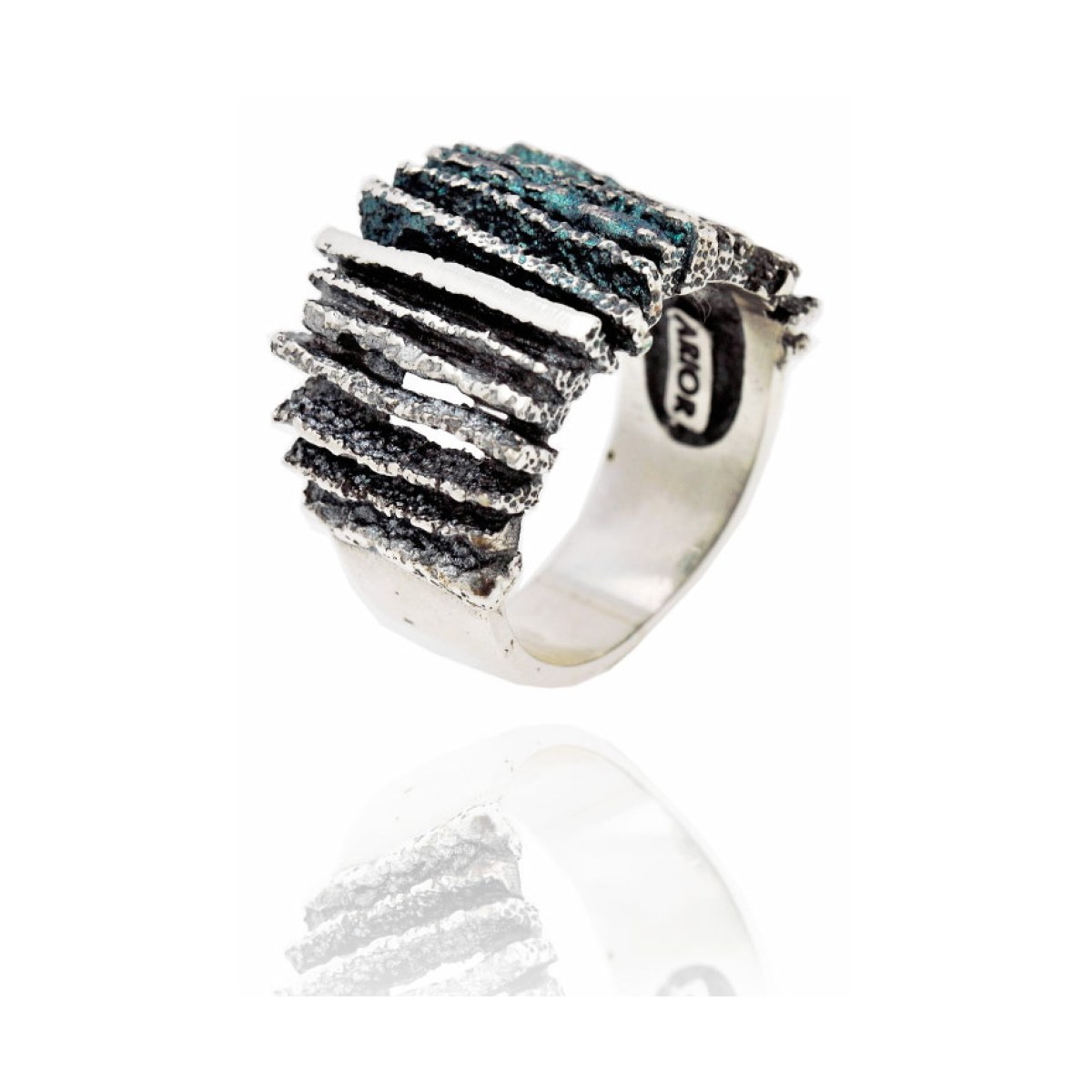 Junc grey medium ring van Arior Barcelona